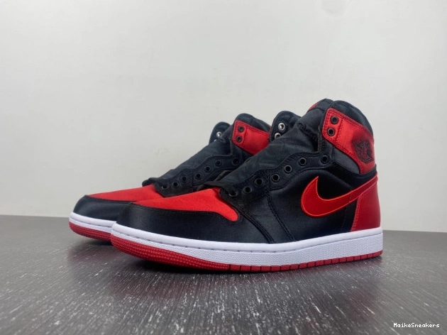 MaikeSneakers Air Satin Bred 1 OG Jordan High FD4810-061 WMNS 0711